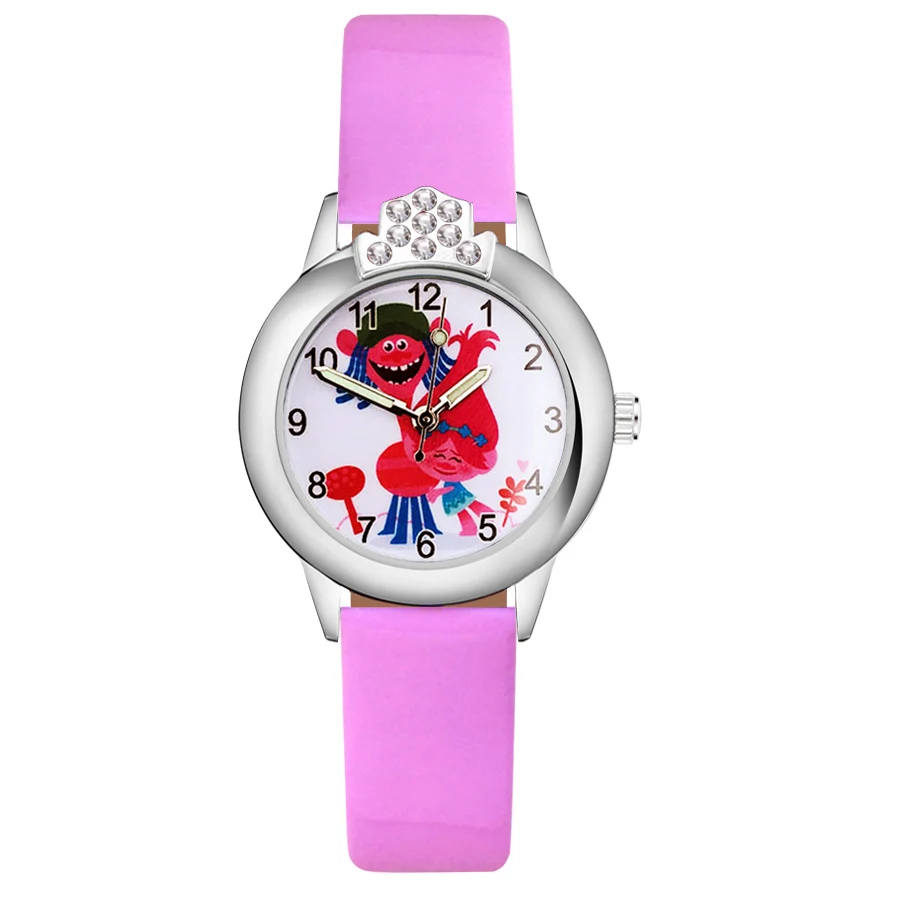 С милым мультипликационным принтом тролли с украшением в виде кристаллов