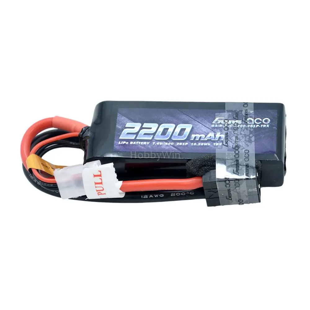 Литий-полимерный аккумулятор ACE 7 4 В 2S 2200 мА · ч 50C штекер TRX для радиоуправляемого