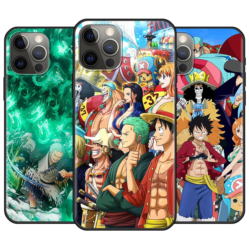 anime one piece zoro luffy hot phone case for apple iphone 11 7 xr 12pro max 12 mini x 7 6 8 plus 6s 11pro xs 5 coque cover bag free global shipping