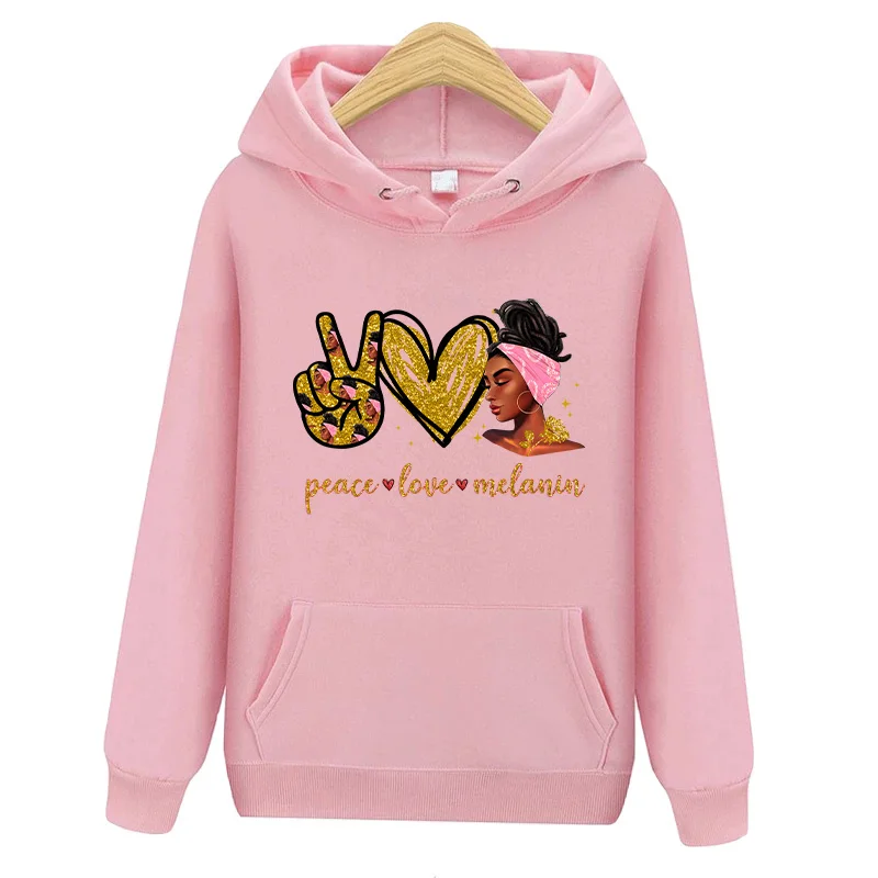 Африканская Женская Термотрансферная нашивка Peace Love Melanin Girl наклейка на одежду