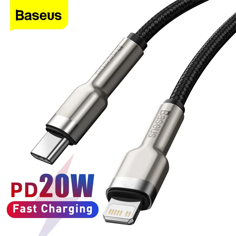 

Кабель Baseus USB C для iPhone 12 Pro Max PD 20 Вт, кабель быстрой зарядки для iPhone 11 8, зарядное устройство, кабель USB Type C для Macbook Pro