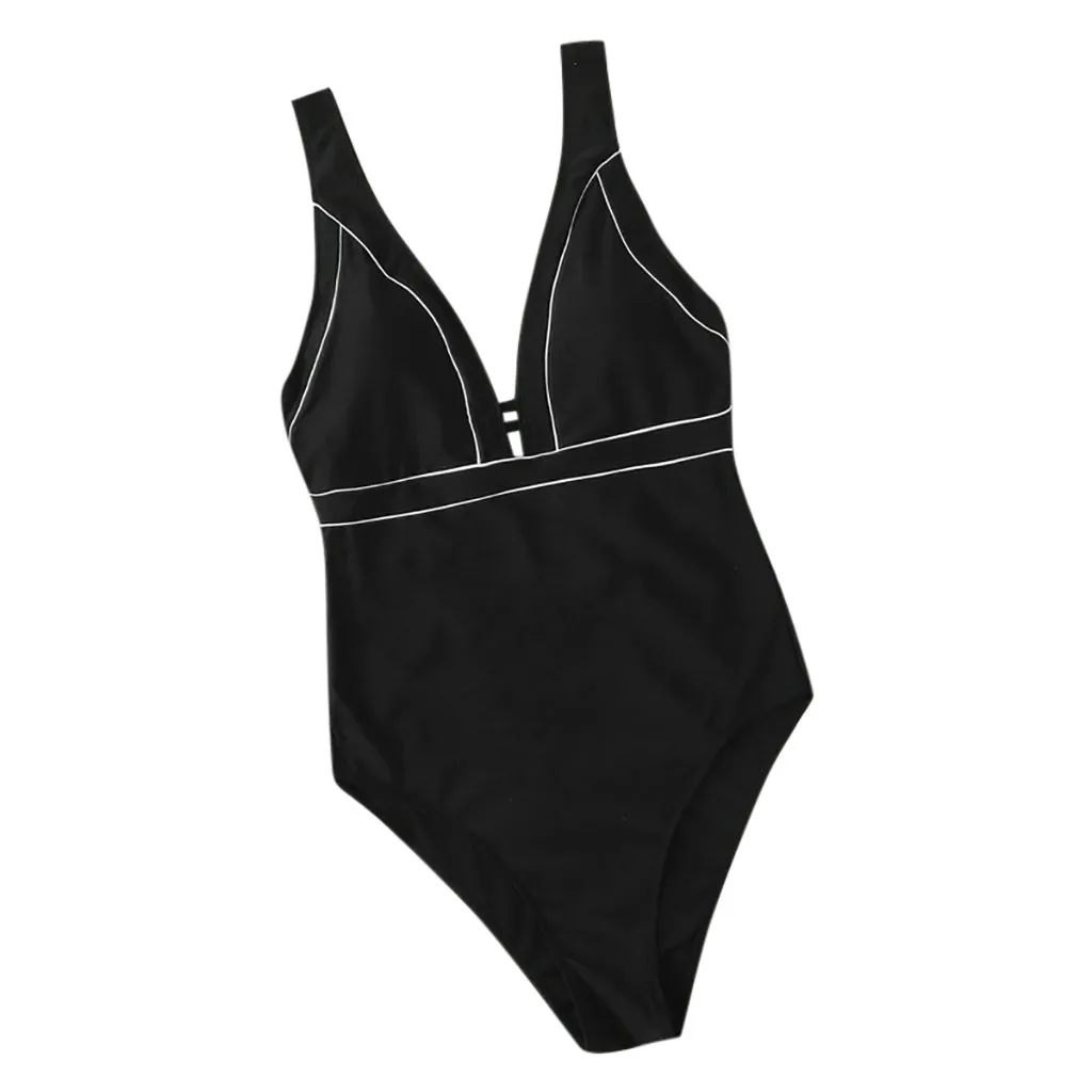 Женский Одноцветный купальник SAGACE Цельный бикини с пуш ап купальный костюм