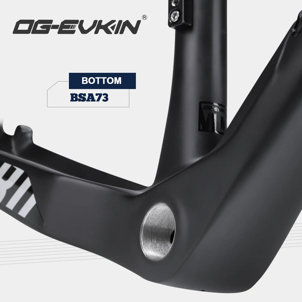 OG-EVKIN CF-053 MTB рама карбоновая для горного велосипеда QRx135/12X142/12X148 через ось 29er BSA73