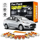 ZUORUI Canbus для Ford Fiesta MK6 MK7 2002-2011 2012 2013 2014 2015 2016 светодиодный интерьер Карта Купол багажник светильник комплект автомобильные аксессуары