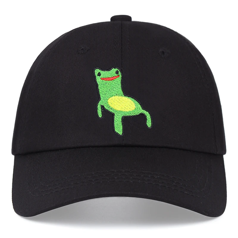

Froggy Chair Embroidery Baseball Cap Women Men Frog Dad Hat 100% Cotton Snapback Outdoor Sun Cap
