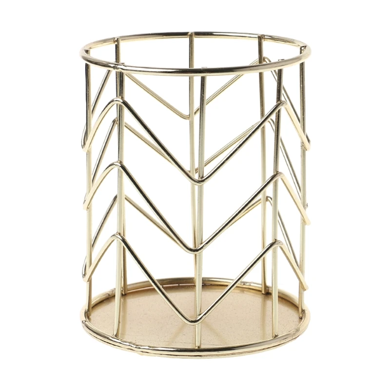 

Rose Gold Pen Pencil Pot Holder Container Organizer Home Desk Stationery Decor