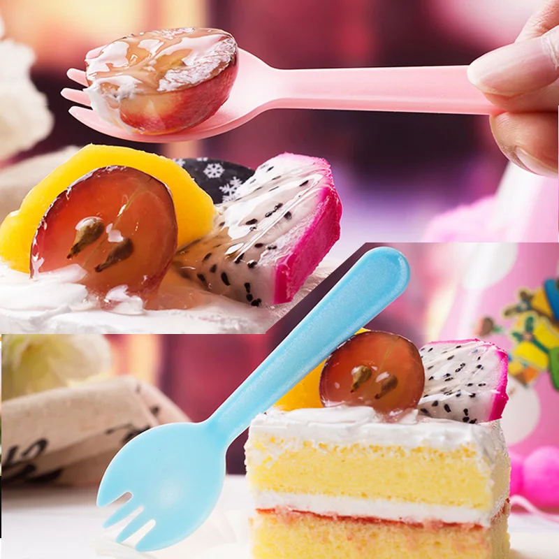 6 шт. одноразовая пластиковая ложка для кемпинга вилка столовая посуда походная