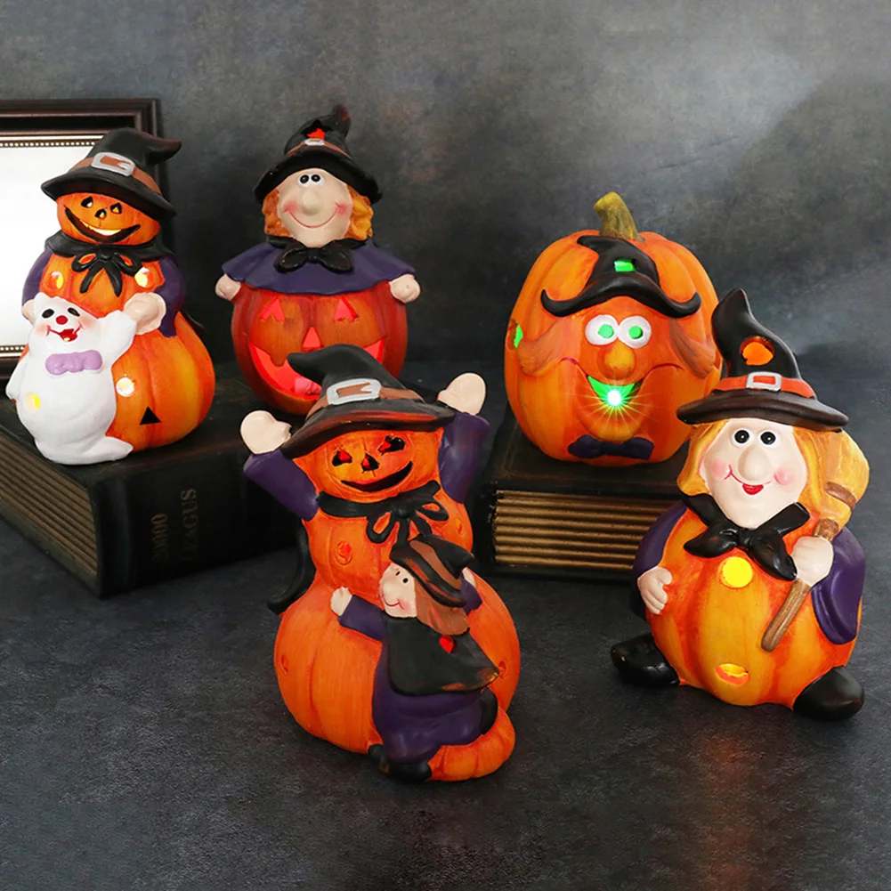 

Светодиодная светящаяся Тыква Ведьма Хэллоуин Декоративный светильник для спальни светильник Настольная лампа реквизит для вечеринки на ...