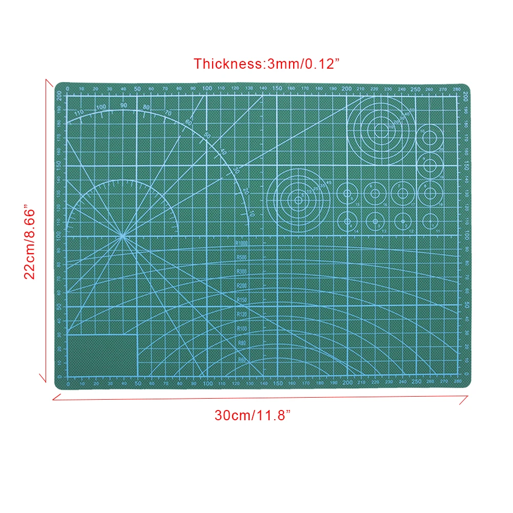 Двухсторонний коврик для резки из ПВХ размер A4 |