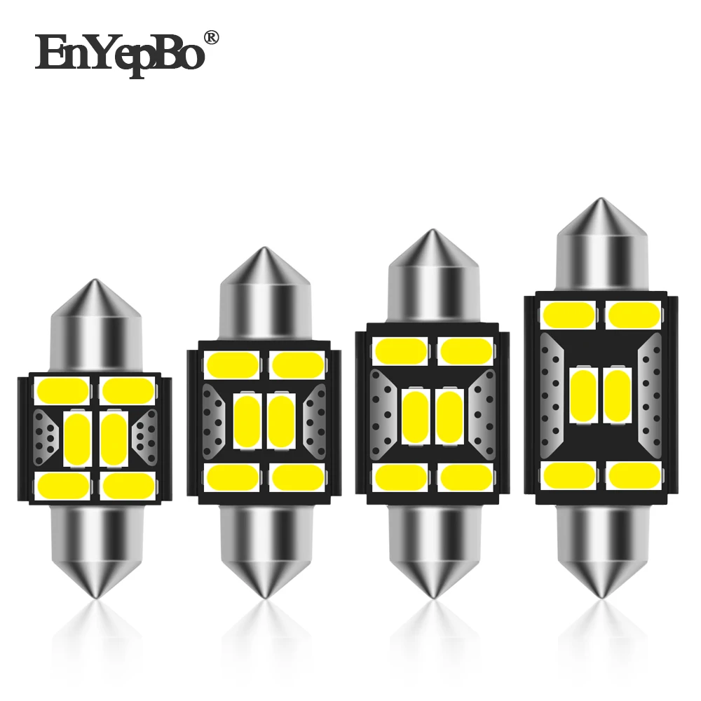 

10Pcs LED Car bulb License Plate Light C5W 39mm For Volkswagen VW Bora Caddy Golf III V Jetta Number Lamp 12V White