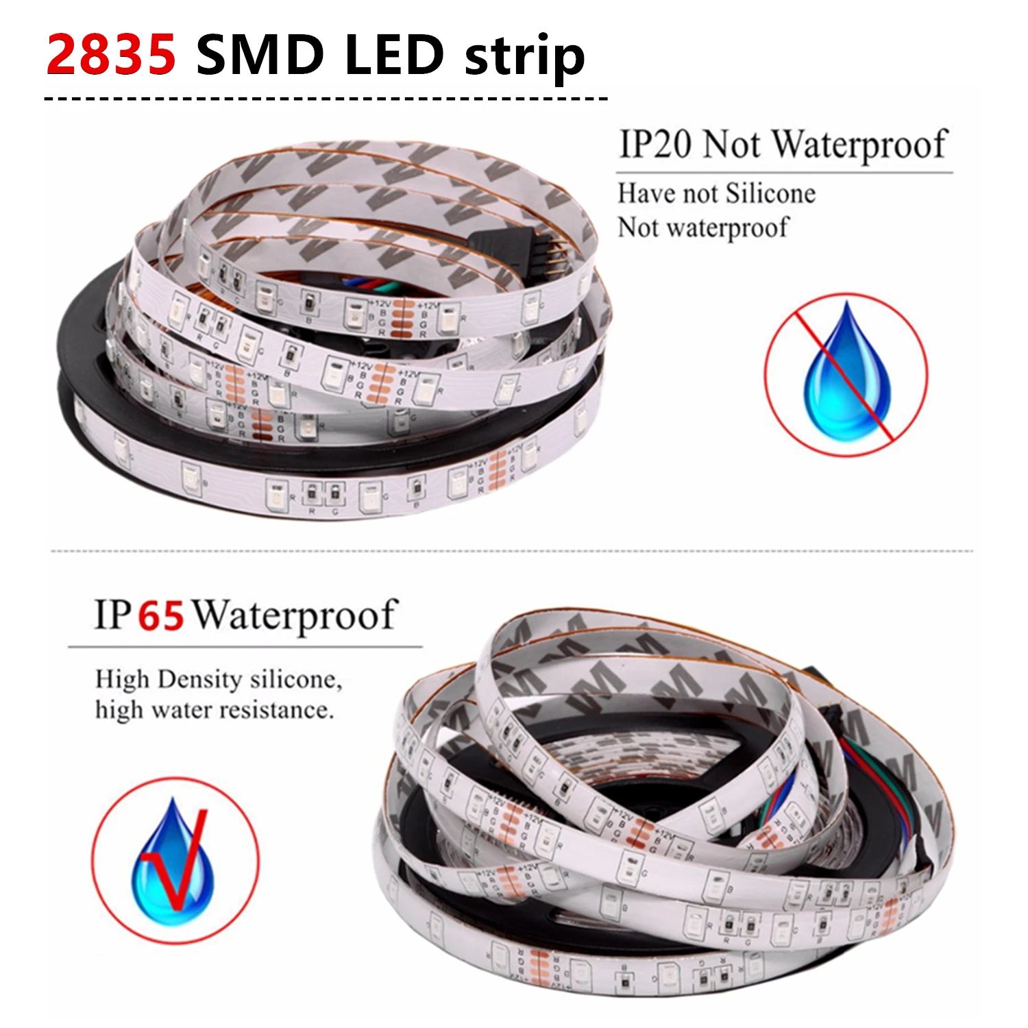 RGB Светодиодная лента RGB 5050 SMD 2835 гибкая лента светодиод RGB 5 м 10 М лента диод DC 12 В адаптер дистанционного управления