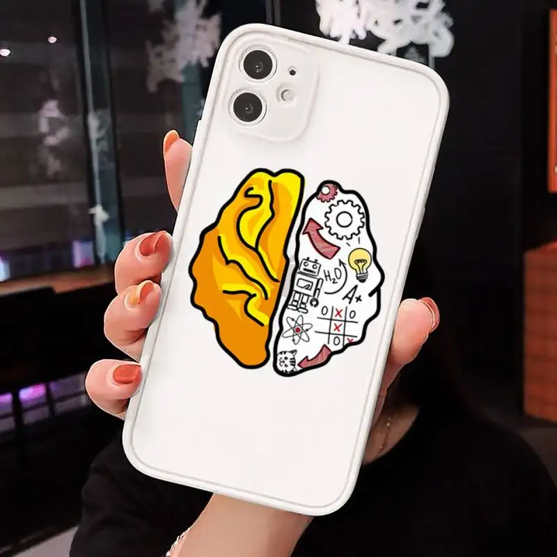 

Brain Test Tricky Puzzles Games pattern Phone Case matte transparent For iphone 7 8 11 12 plus mini x xs xr pro max cover