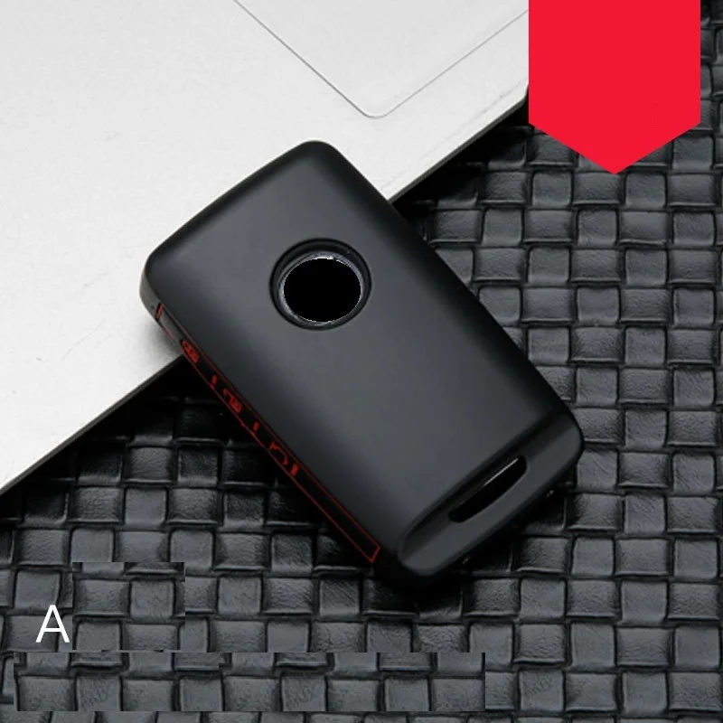 3button blackred Углеродное волокно сплав+ силиконовый Автомобильный Брелок дистанционного управления с ключом чехол Обложка Чехол для Mazda 3 Alexa CX4 CX5 CX8 3/4 кнопки смарт-ключ - Название цвета: 3button blackred