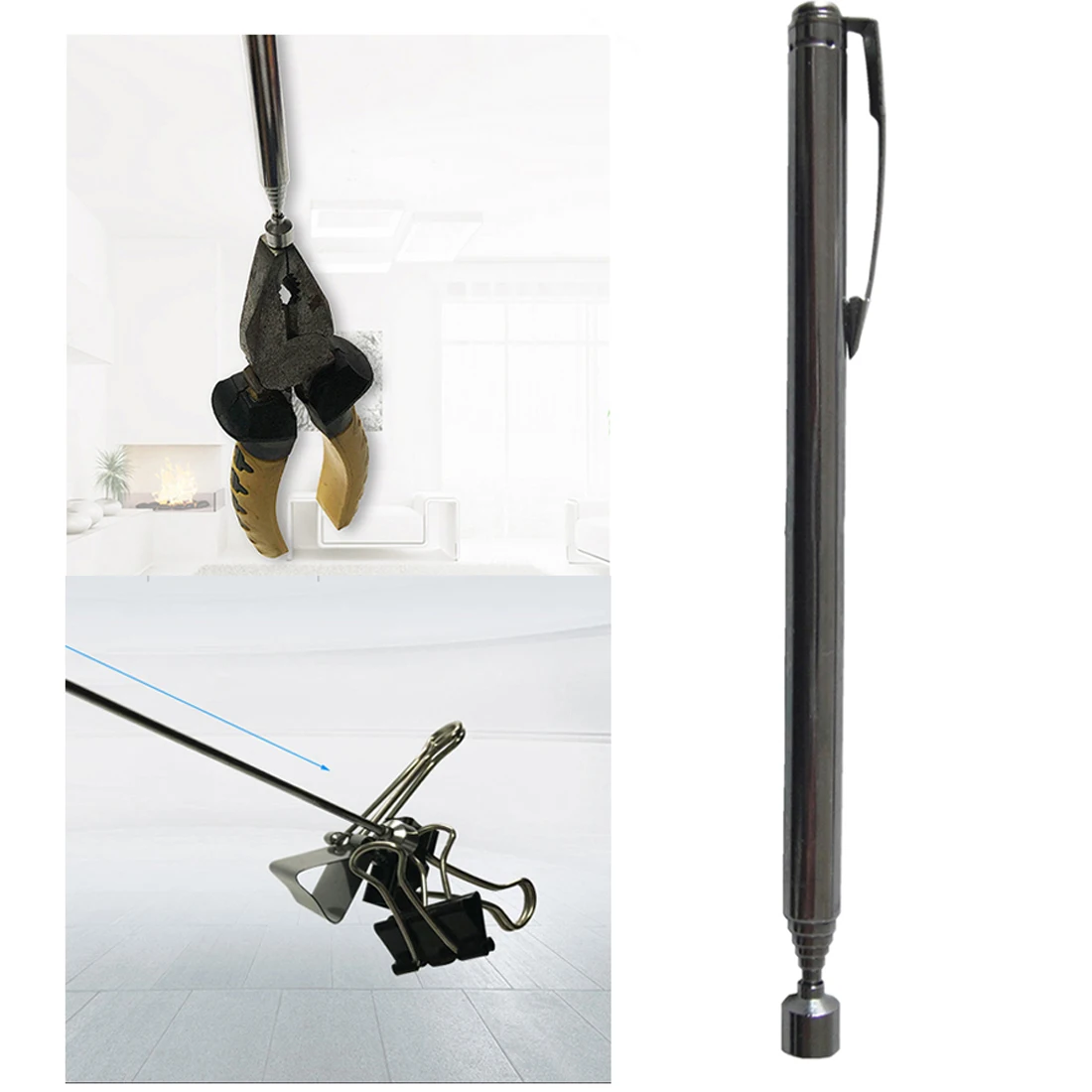 

Rod Range 140-620mm Adjustable Telescopic Magnetic Pickup Tool for Picking Up Nut/Bolt/Screws Magnetic Suction Rod