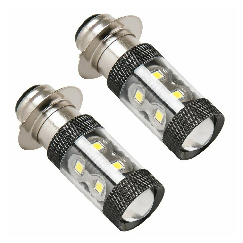 

6000K LED Headlight H6M 12V-24V 2pcs For YFZ450R Rhino 700 Raptor YFM660 TRX New