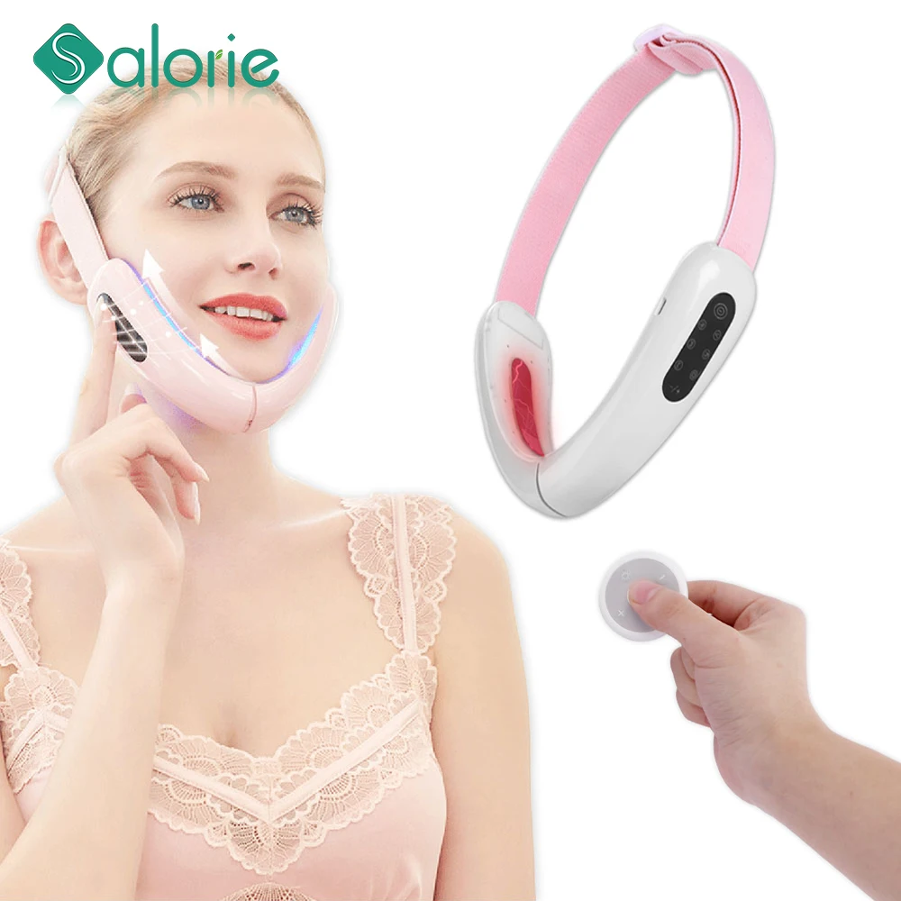 

Micro Current Electric Face Lifting Slimming Belt V Face Chin Lift Massager Rechargeable Vibration Facial Skin Care Tool