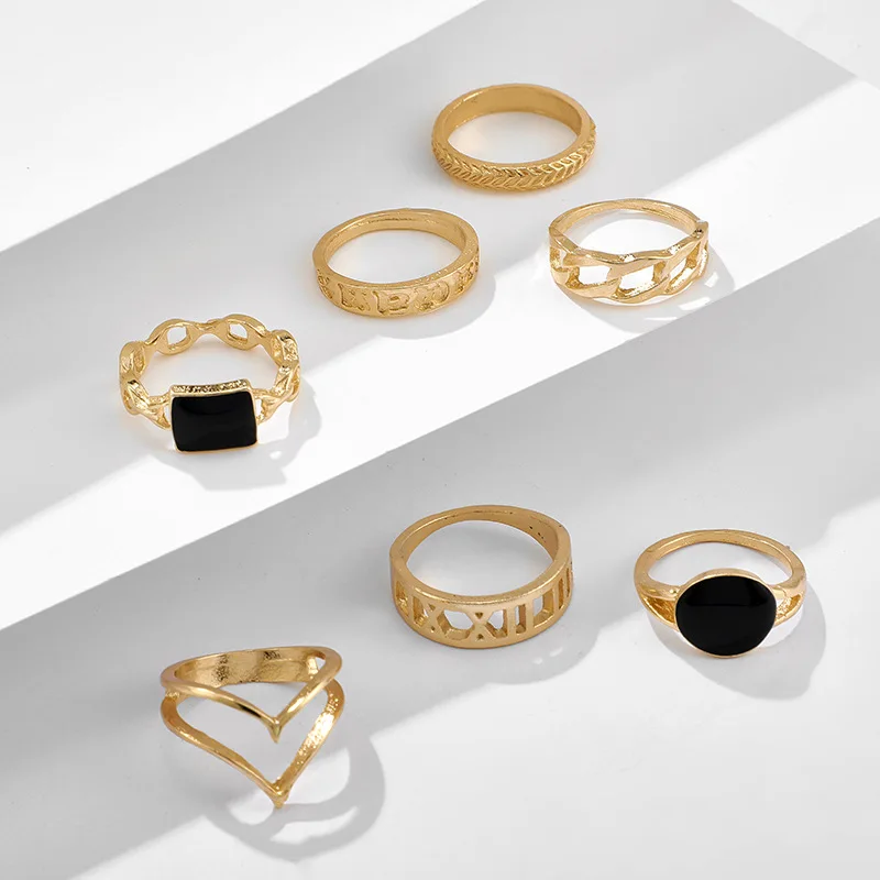 Модные ювелирные аксессуары забавные кольца на палец с буквой V богемный стиль в