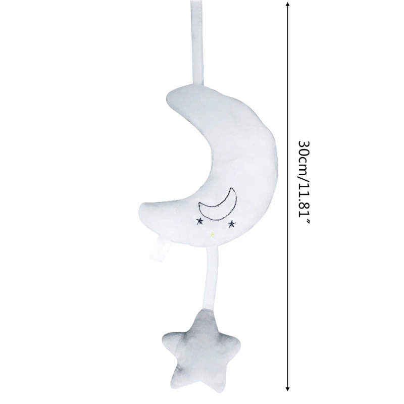

Baby Stroller Plush Clouds/Moon/Star Rattle Wind Chime Toys Infant Crib Musical Doll Hanging Pendant