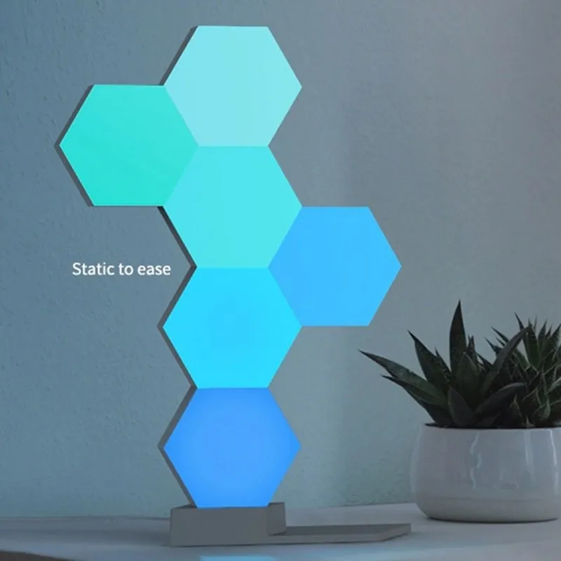 Quantum Light шестигранный модульный сенсорный светодиодный ночник магнитный аудио