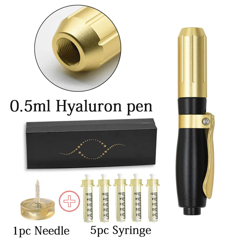 0.5 Black Gold kit Распылитель инъекции иглы для пистолета без гиалурона ручка высокого давления против морщин губ подъема воды шприц без иглы инъекции головы - Номер модели: 0.5 Black Gold kit