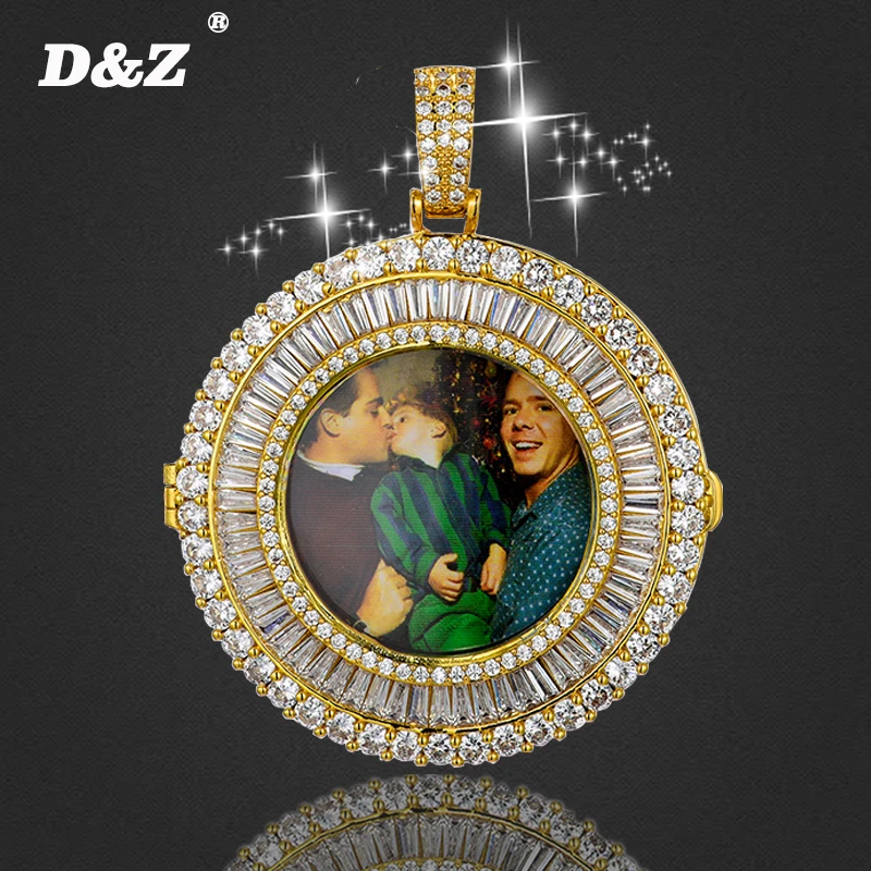 D &amp Z модная подвеска с фото на заказ незамкнутая в стиле хип-хоп ювелирные