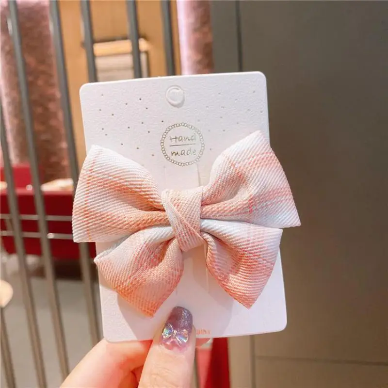 Horquillas con estampado de cuadros para ni&ntilde;a, accesorios para el cabello, horquilla con Clip para beb&eacute;, herramientas de peinado para ni&ntilde;a, pasadores para fiesta, tocado de mariposa-1