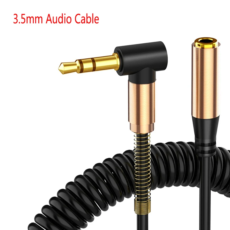 

AUX Audio Extension Cable 3.5 Jack Male To Female Audio Extender Cable Retractable Cable