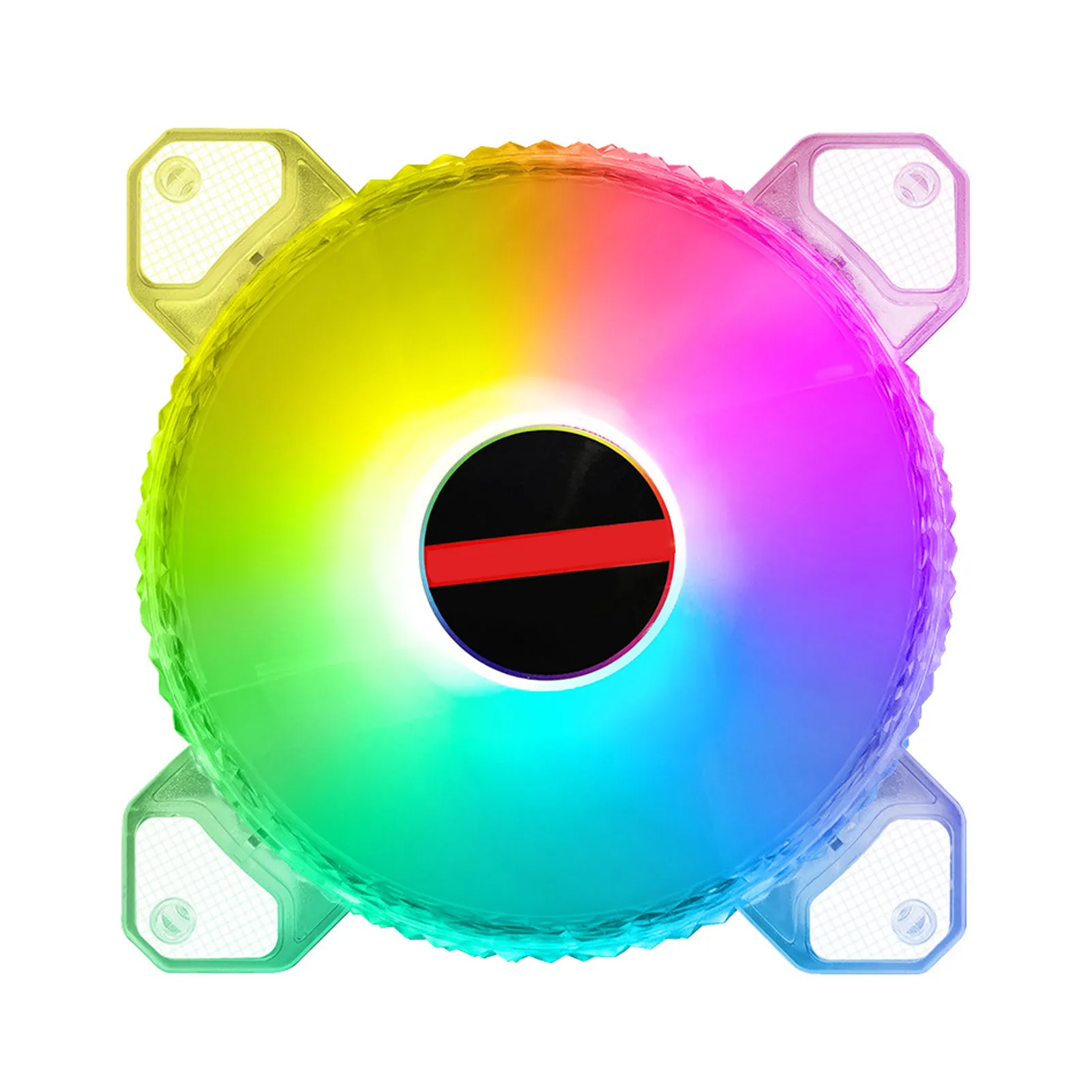 120mm Computer Case Fan Silent 12CM Wireless Remote Control Fan CPU Cooling RGB Quiet PC Cooler Fan Transparent 5v DC Top Sale