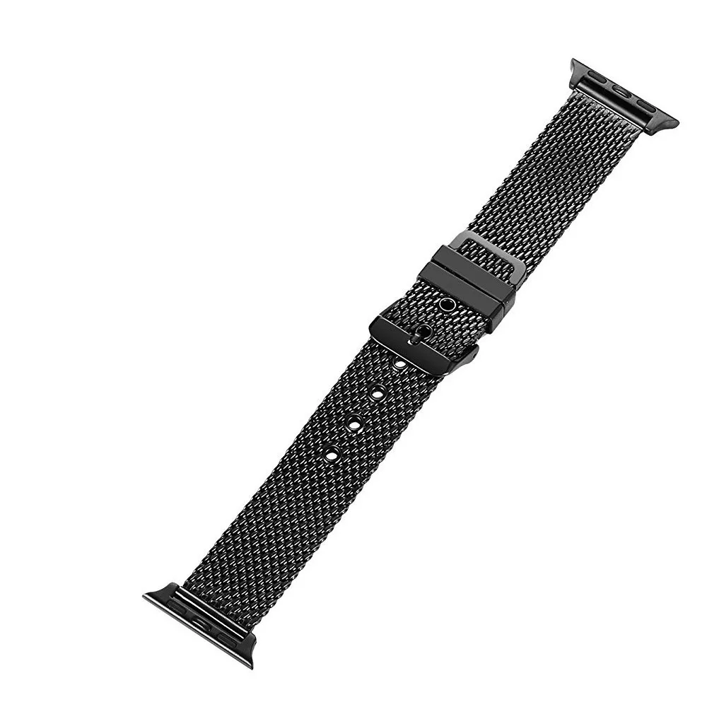Luxury Stainless Steel Strap for Apple Watch Band 42mm/38mm/44mm/40 Black Silver Bracelet Watchband iWatch 4/3/2 Metal Belt | Наручные