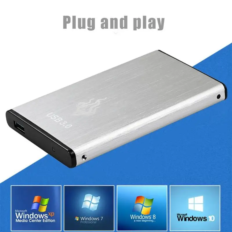 Новинка 2,5 дюйма 2 ТБ/1 ТБ/500 Гб USB3.0 внешний жесткий диск SATA III устройство хранения памяти HDD для портативных ПК Внешние жесткие диски