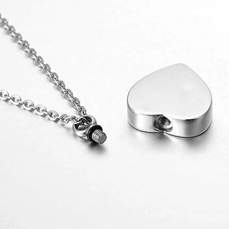 Tree Of Life Owl Necklace Stainless Stee Classic Heart Shape Cremation Urn Ashes Pendant Necklace For Women Jewelry Gifts