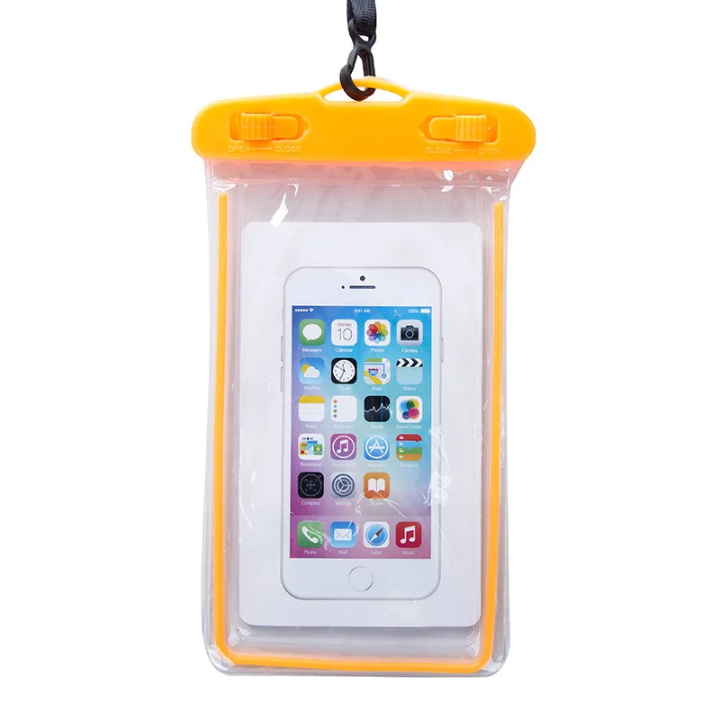 Водонепроницаемый чехол-сумка для телефона светящиеся ПВХ сумки плавания IPX8