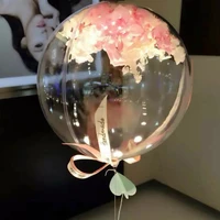 50100pcs 810inch wrinkle bobo transparent clear bubble balloon marriage wedding decro helium inflate ball gift favor wholesale