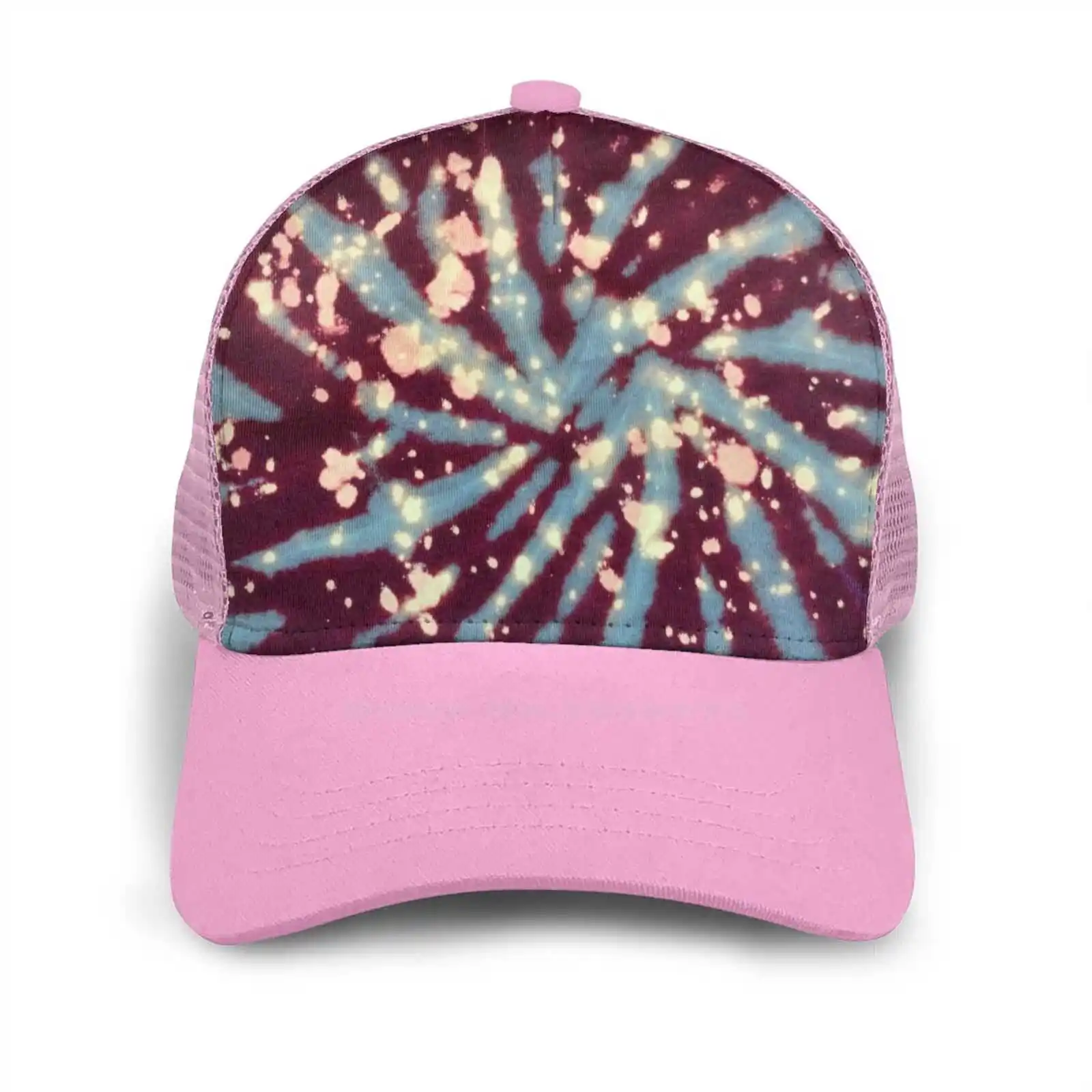 

Beast Mode Curved Edge Mesh Baseball Cap Tiedye Rave Blue Dyed