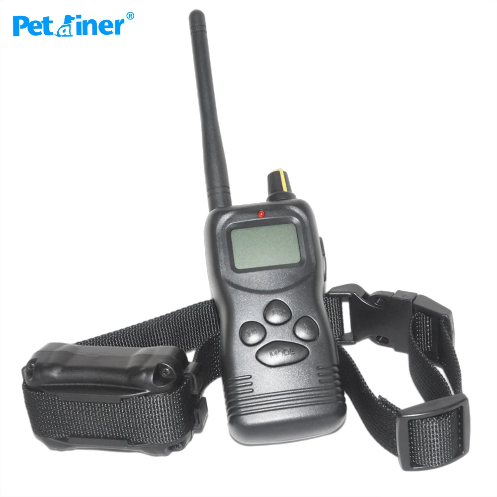Petrainer 900-1 удаленный дрессировочный ошейник для собак 1000 м | Дом и сад