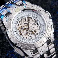 men mechanical watch top brand luxury mens silver gold watches creative automatic self wind male wristwatch relogio masculine