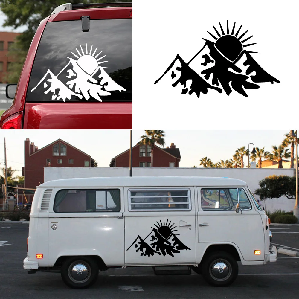 Прямая доставка горы автомобильные наклейки модные виниловые декоративные