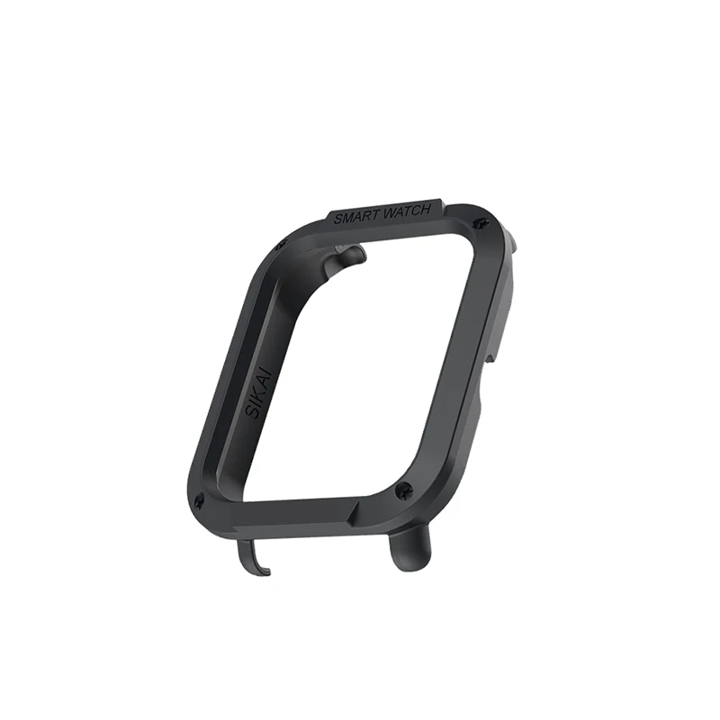 Black Plastic Для Amazfit Bip чехол SIKAI защитный жесткий бампер чехол для Huami midong Bip Lite Смарт-часы PC Оболочка Легкий разноцветный - Цвет: Black Plastic