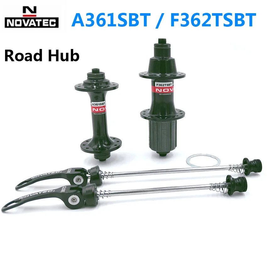 

NOVATEC A361/F362 Road Bike Hub Disc V Brake Front 20 Rear 24 Holes 2 Bearing Steel Aluminum Card Base Suitable For 8-11 Speed
