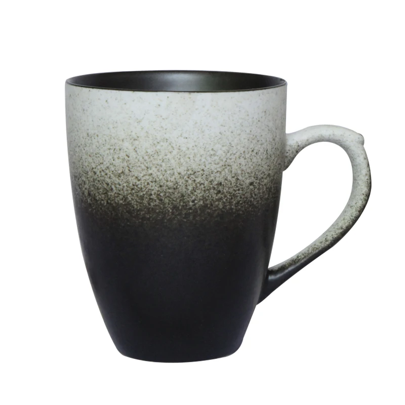 Керамическая кружка ручной работы кофейная с градиентом винтажная чашка для