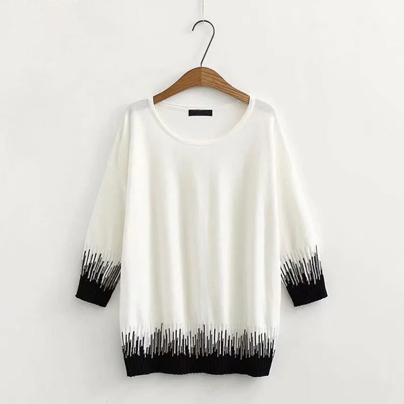 Осенние повседневные свитера женская одежда модные свободные вязаные тонкие