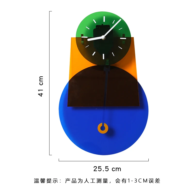 

Hanging Living Room Wall Clock Silent Acrylic Splicing Clock Wall European Style Zegary Scienne Clocks Wall Home Decor EF50WC