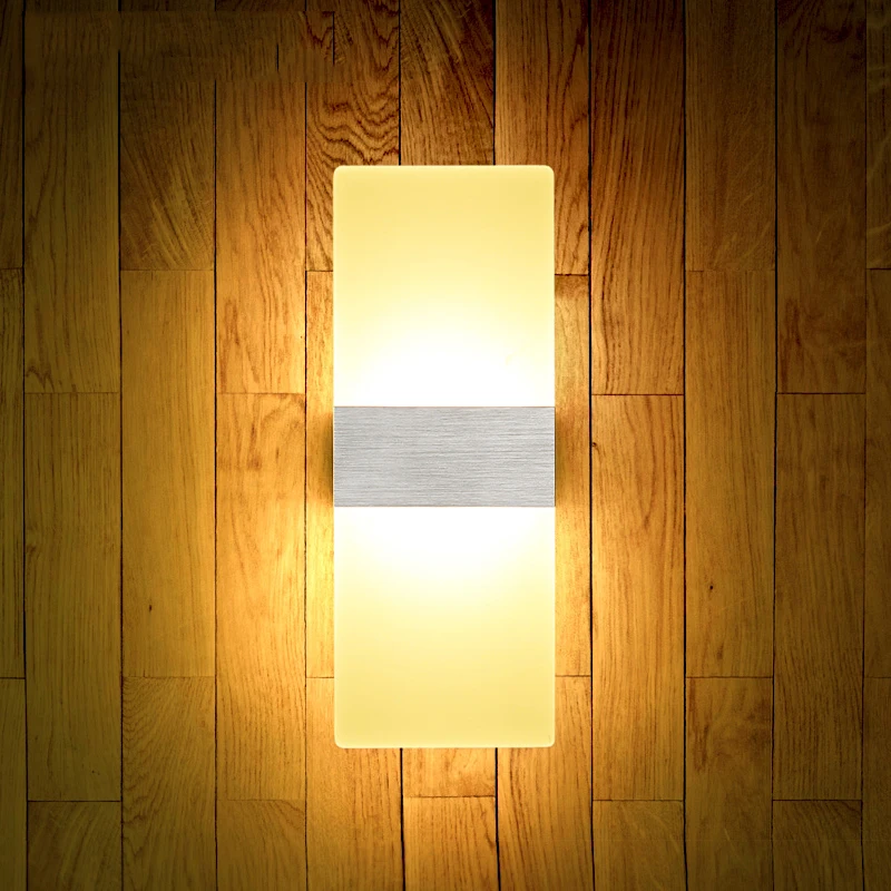 Креативная акриловая светодиодная настенная лампа настенный светильник для