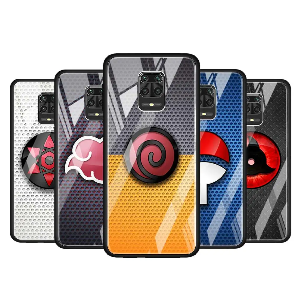 

Anime Sharingan for Xiaomi Redmi Note 10 Pro Max 10S 9T 9S 9 8T 8 7 Pro 5G Luxury Tempered Glass Phone Case Cover