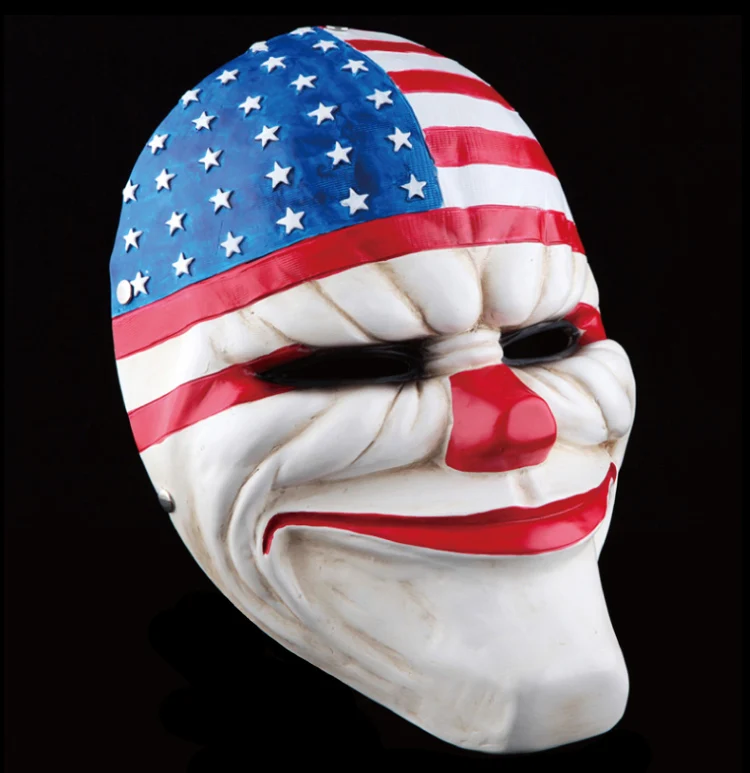 Две маски для Хэллоуина Payday 2 тематическая маска игра день урожая вечеринки