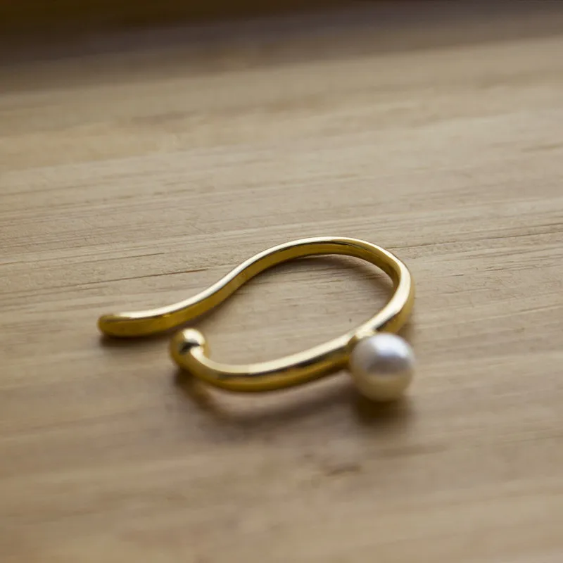 GHIDBK Новый Мода искусственным жемчугом демо из нержавеющей стали серьги