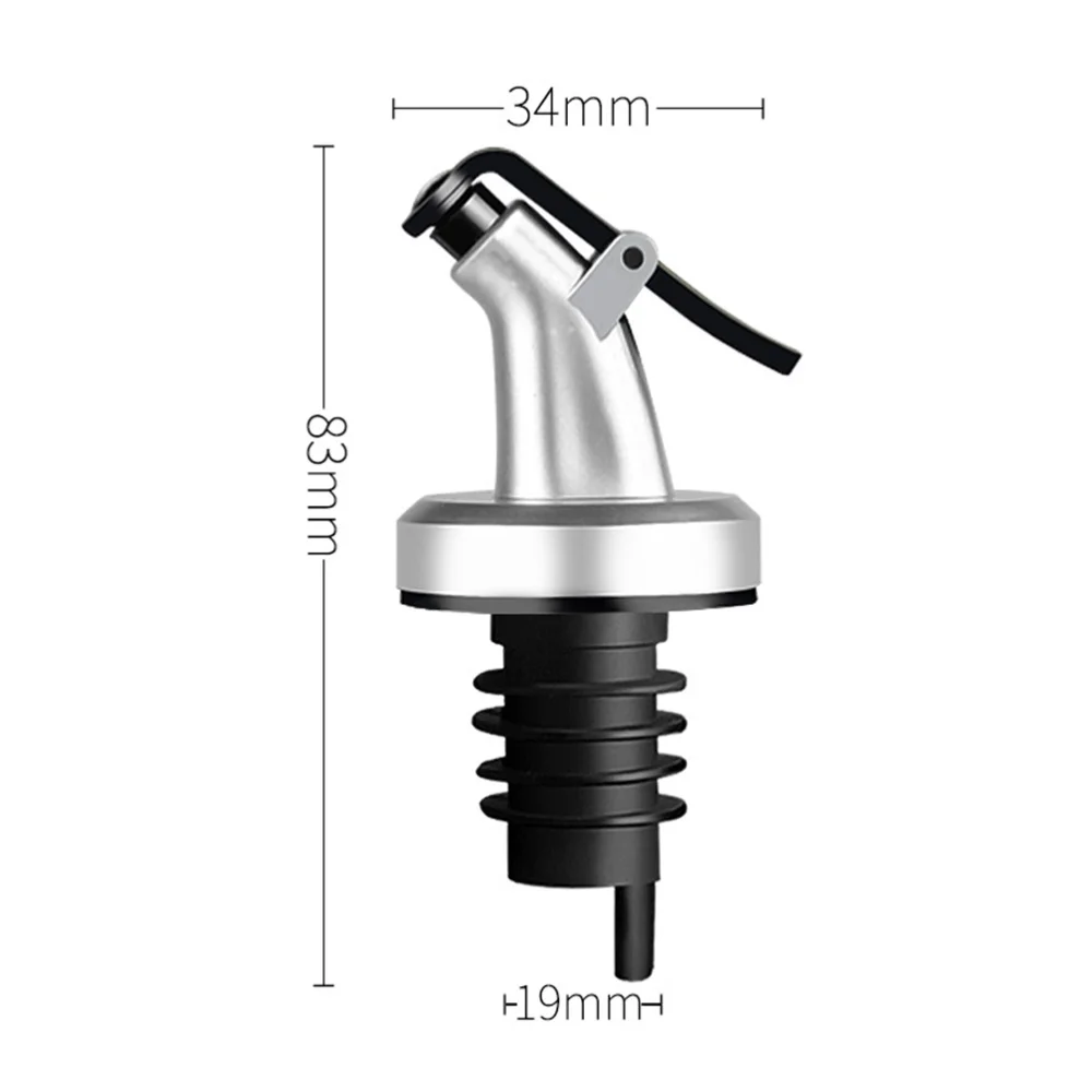

4pcs Press Oil Stopper Sauce Bottle Nozzle Pourer Mouth Kitchen Accessories