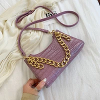 bolsos mujer rushed pattern pu leather for women 2020 summer chain design small shoulder simple luxury handbags crossbody bag