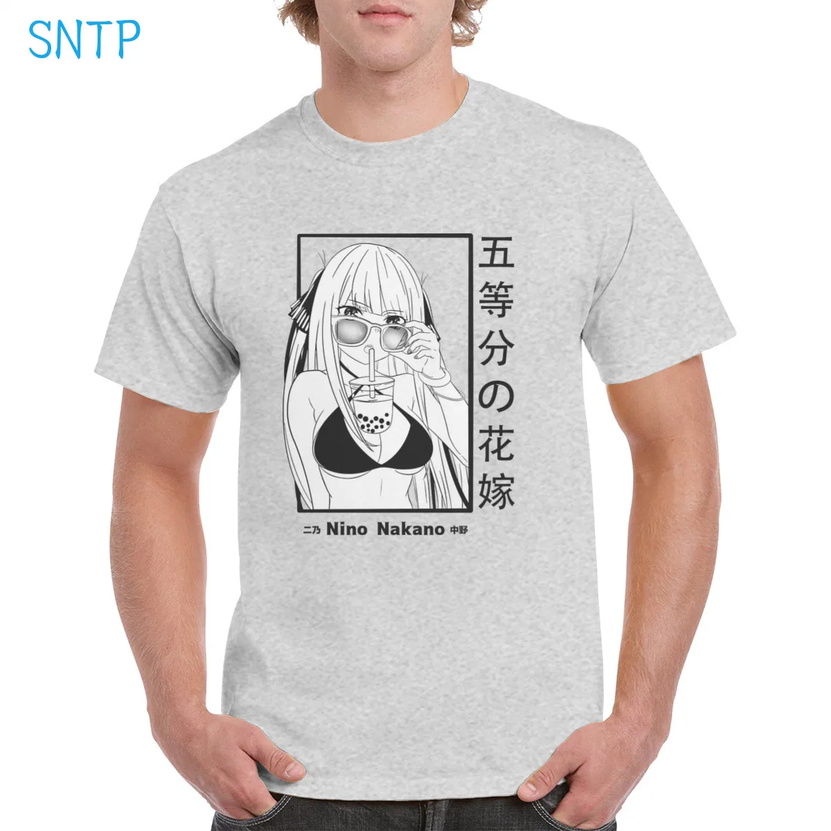 

Funny 5 Toubun No Hanayome Anime t shirt 100% Cotton Harajuku Retro Aesthetic Nino nakano Graphic Oversized Top Women T-shirt