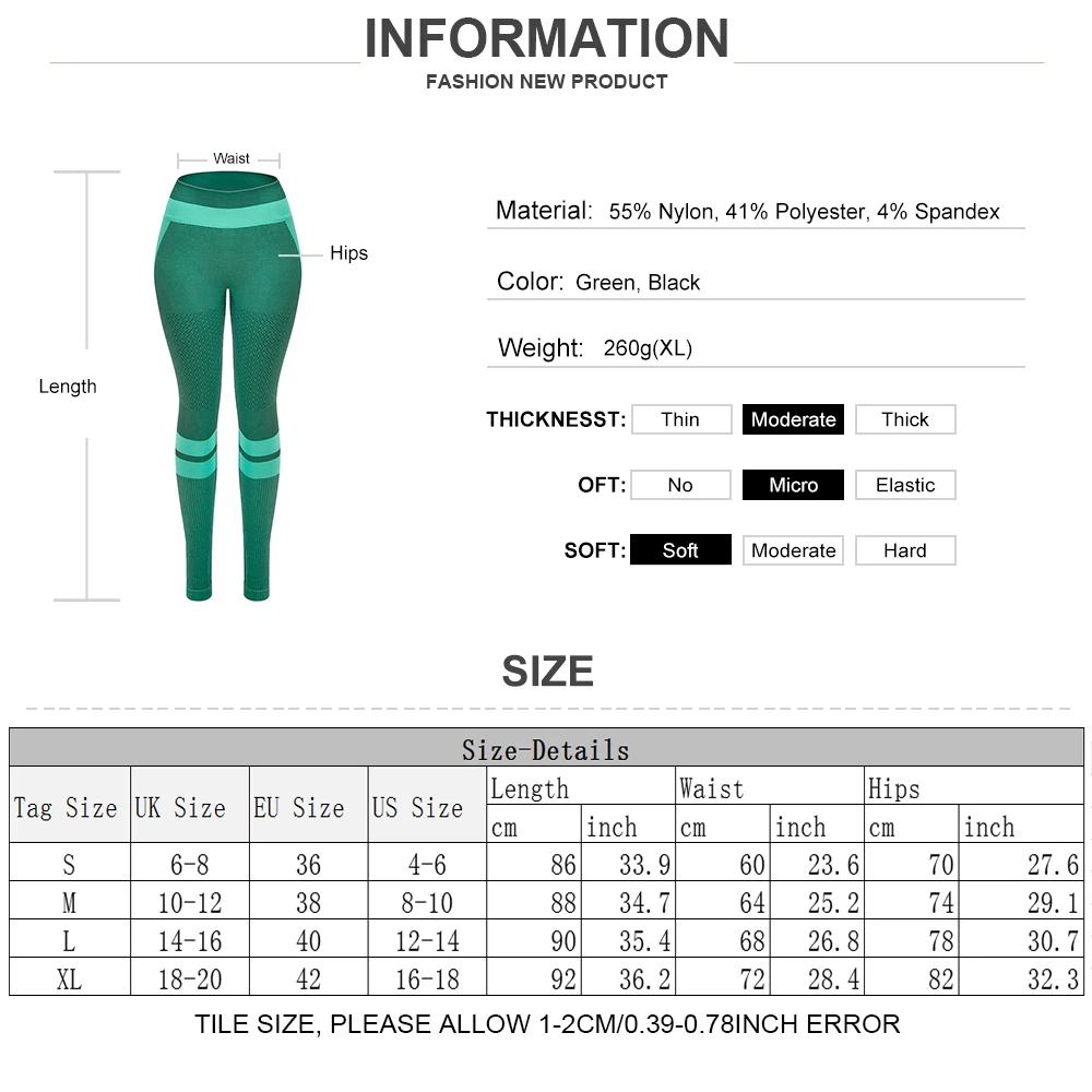 

Women Yoga Leggings Tight Elastic Ladies Seamless Leggings High Waist Stretchy Trousers Push Up Workout Fitness Sports Pants D30